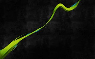 Green blue wave abstract art - wave free wallpaper
