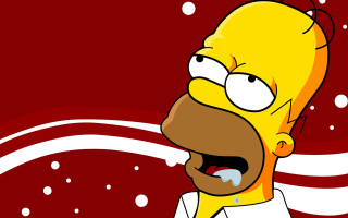 Cartoon beard mustache snow red - edi rama free wallpaper