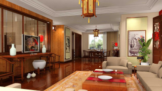Living room big window dining - a view free wallpaper