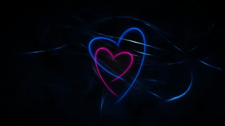 Heart abstract light love black - a heart free wallpaper