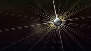 Black white ball lines space - line free wallpaper