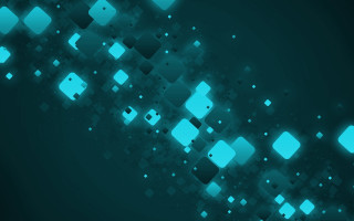 Blue abstract squares black background - square free wallpaper