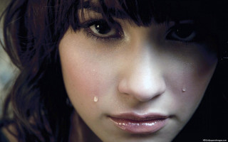 Teary woman hyperrealism photorealistic emotional - emotional free wallpaper