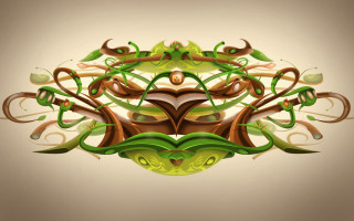 Tree leaves flowers abstract plant - a brown background free wallpaper