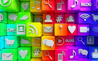 Colorful icons technology background digital - david ramsay hay free wallpaper