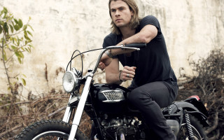 Man motorcycle helmet cigarette outdoors - tom of finland free wallpaper
