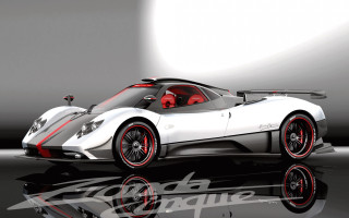 White sports car red accents 3 - reflective free wallpaper