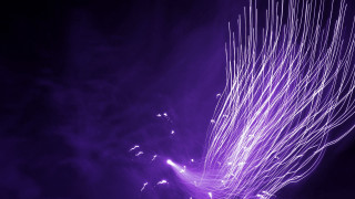 Purple plane lights sky fireworks - a purple background free wallpaper