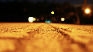 Night lights street bokeh moon - a street free wallpaper