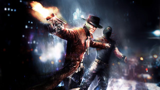 Burning gun night city man - burning free wallpaper