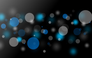 Black blue bubbles lights abstract - bruce munro free wallpaper