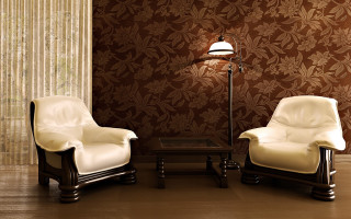 Living room chairs lamp table 2 - a curtain free wallpaper