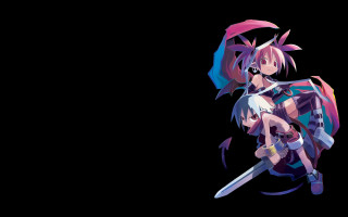 Demon girl pink hair wings - outfit free wallpaper