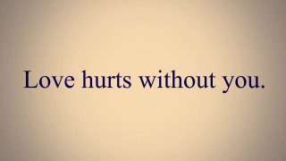 Love hurts quote blue border - free love wallpaper
