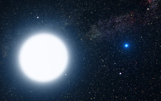 Bright white object dark sky - free stars wallpaper for desktop