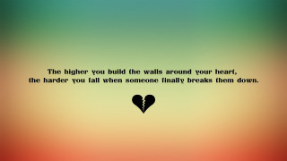 Heart shaped paper quote on - free love wallpaper