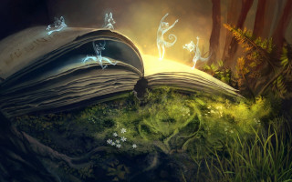 Storybook cat light outdoors fantasy - a picture of a cat free wallpaper