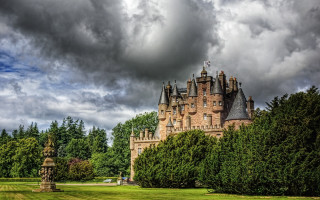 Castle trees statue neo gothic - alexander johnston free wallpaper
