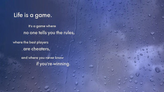 Rain covered window quote life - the gathering free wallpaper