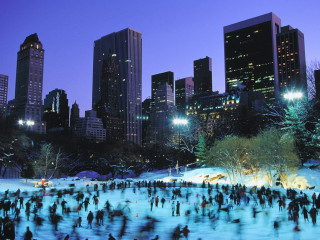 Skating park city night lights - a group of people free wallpaper