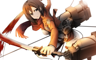 Woman bow arrow mikasa uniform - eizan kikukawa free wallpaper