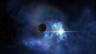 Space star planet bright light - the center free wallpaper for desktop