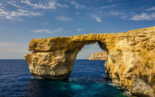 Ocean rock arch landscape beach - beautiful free wallpaper for desktop