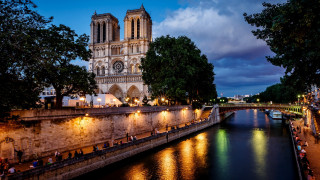 City river gothic architecture sky - a clock tower free wallpaper