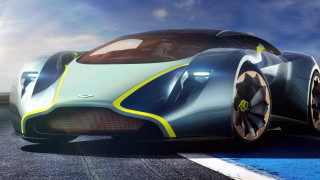 Futuristic car yellow stripe road - yellow stripe free wallpaper