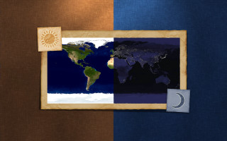 Earth sun moon blue brown - a picture of the earth free wallpaper