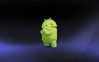Green android dark room blue - android free wallpaper for desktop