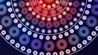 Generative abstract floral spirals kimono - earnst haeckel free wallpaper