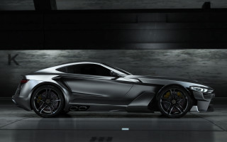 Silver sports car garage matte - a garage free wallpaper