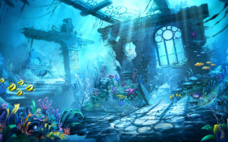 Underwater scene fish pond window - league of legends concept art free wallpaper