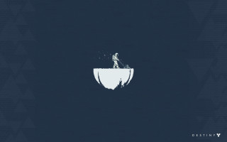 Blue white wall apple logo - extreme illustration free wallpaper
