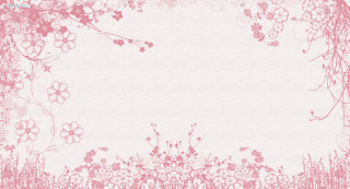 Pink white floral background border - floral free wallpaper