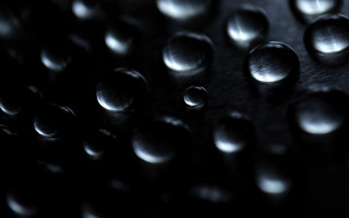 Black water droplets moon night - a surface free wallpaper