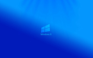 Blue background window8 logo sunburst - a window 8 logo free wallpaper