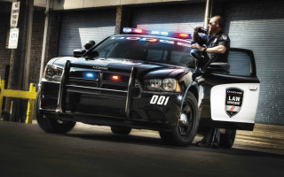 Police officer hood car parking - david lachapelle free wallpaper