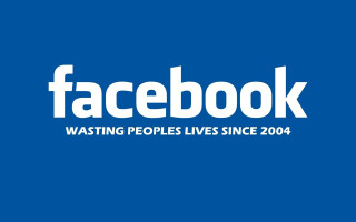 Facebook logo washing lives 2014 - white lettering free wallpaper