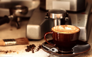 Coffee saucer brush grinder morning - morning free wallpaper