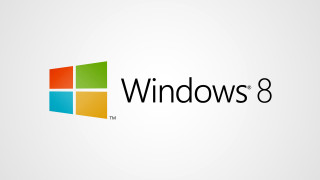Windows8 logo word8 side rendering - a logo free wallpaper