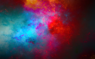 Colorful black blue red starry - nebula free wallpaper