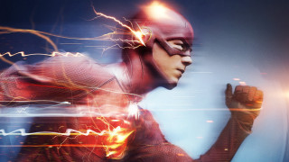 Flash suit man running glowing - everett warner free wallpaper