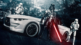 Star wars car stormtrooper sith - matte drawing free wallpaper