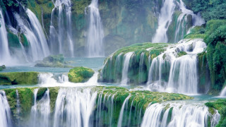 Cao buxing waterfall vegetation nature - naturalism free wallpaper