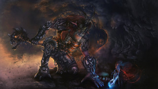 Demonic creature cave glowing fire - a cave free wallpaper