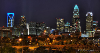 City skyline night tall buildings 23 - tall building free wallpaper