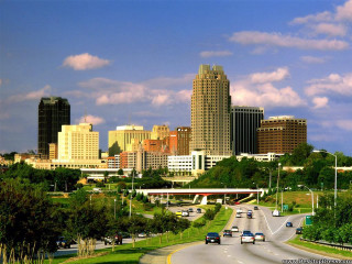City skyline highway cars bridge - dr. atl free wallpaper