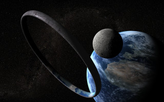 Space planet stars matte painting - the space free wallpaper